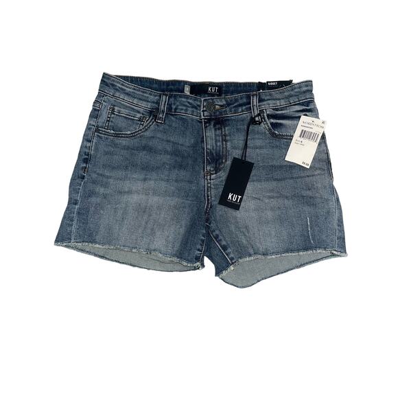 NWT Kut From The Kloth Gidget Fray Shorts Size 6 - Picture 2 of 9